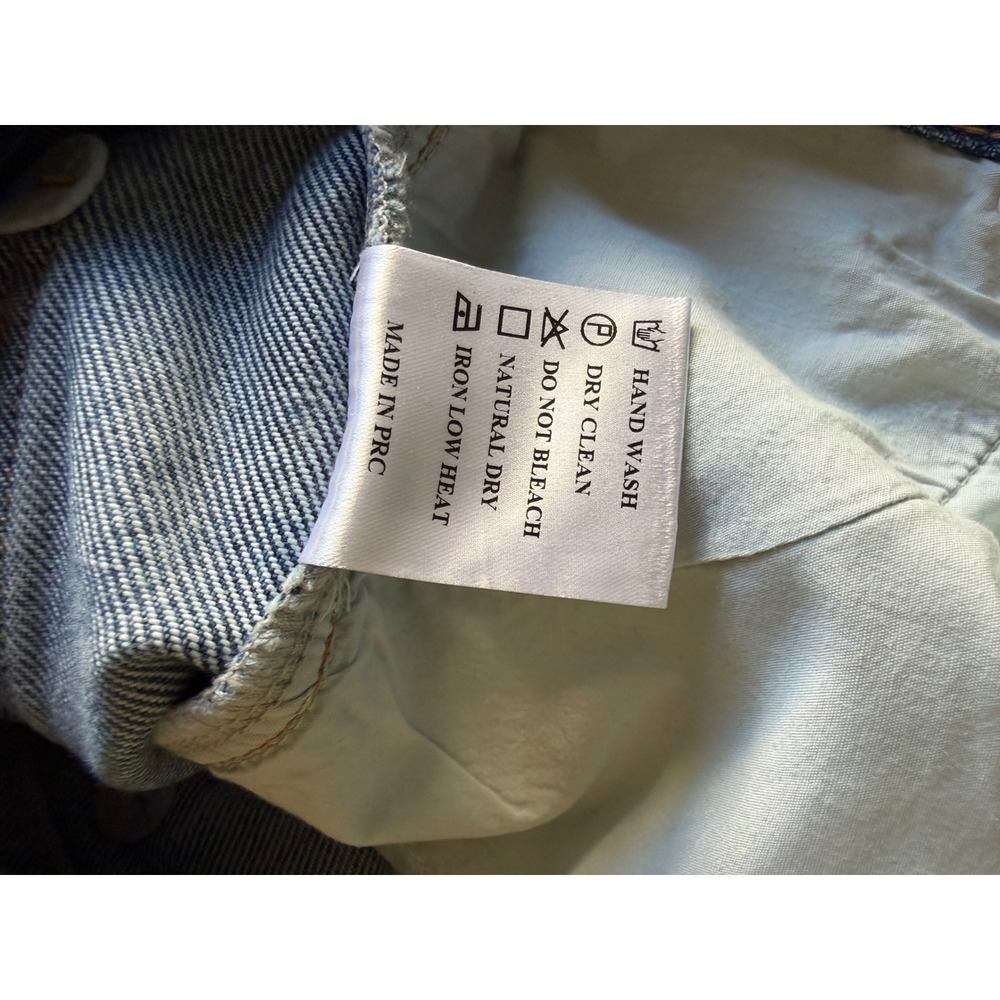 Sky Dolls Tall Women Baggy Straight Leg Jeans Medium Wash Blue 100% Cotton XS - Picture 9 of 12